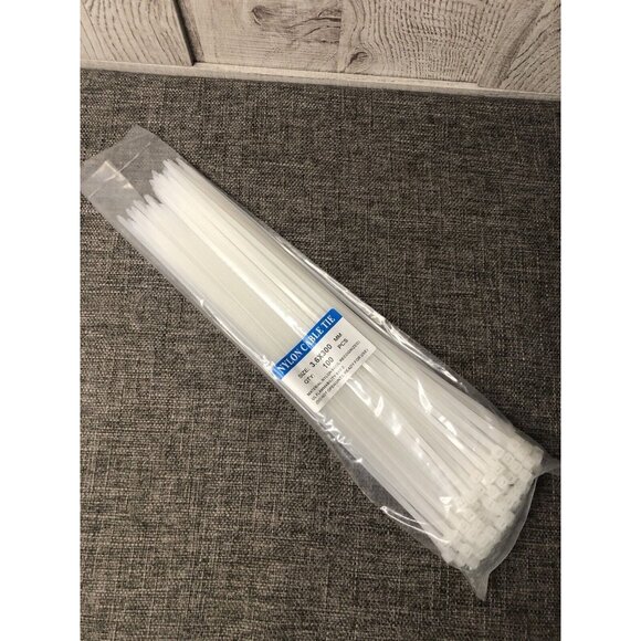 Nylon Cable Zip Ties 12 Inch 100 Pieces Sealed Package - Picture 1 of 3